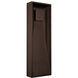 Baltic LED 18 inch Brown Outdoor Wall Sconce in Espresso