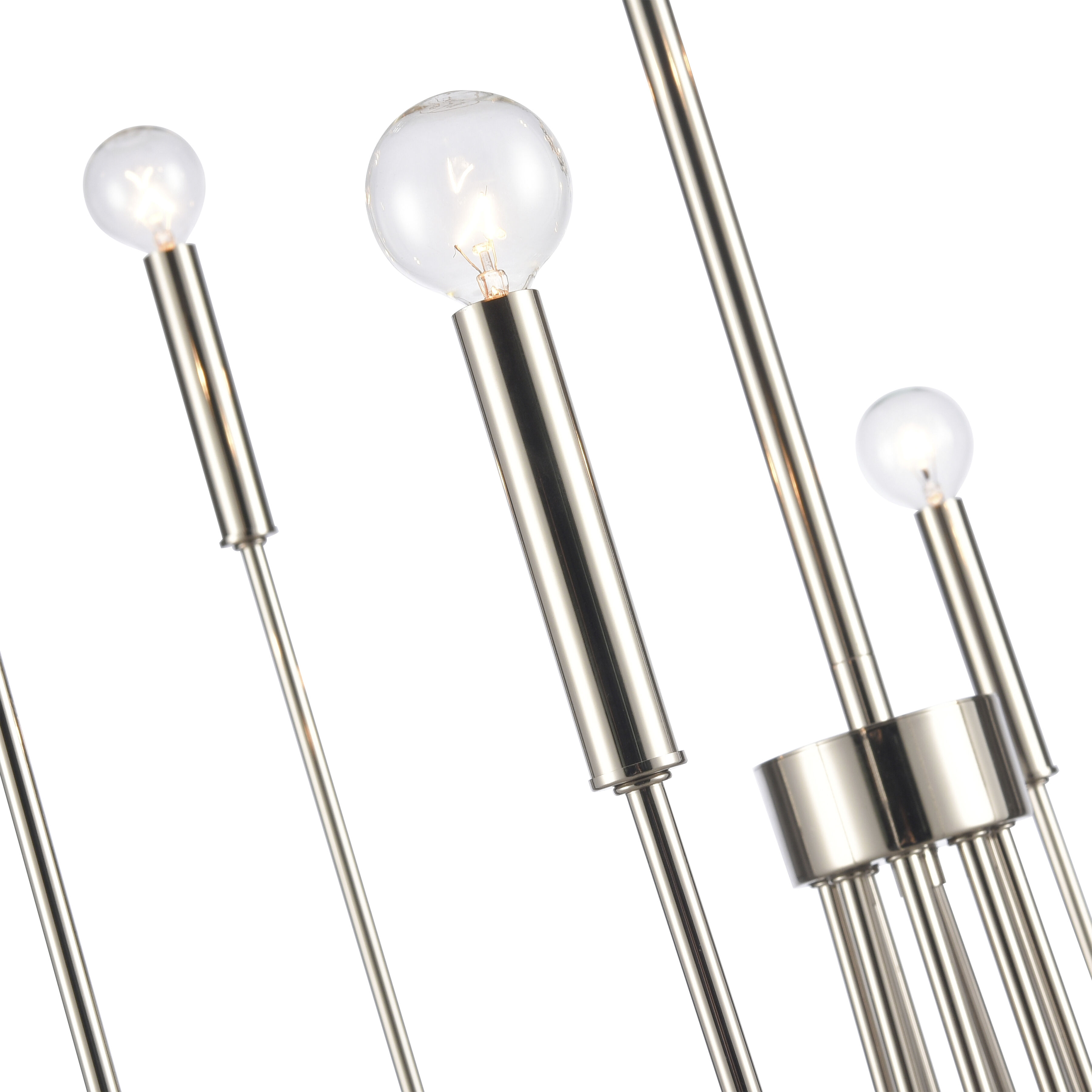 Ulla 8 Light 28 inch Polished Nickel Chandelier Ceiling Light