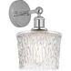 Edison Niagra 1 Light 7 inch Polished Chrome Sconce Wall Light