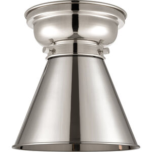 Aditi Appalachian LED 8 inch Polished Nickel Flush Mount Ceiling Light, Aditi