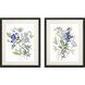 Florals Collection Blue Framed Art