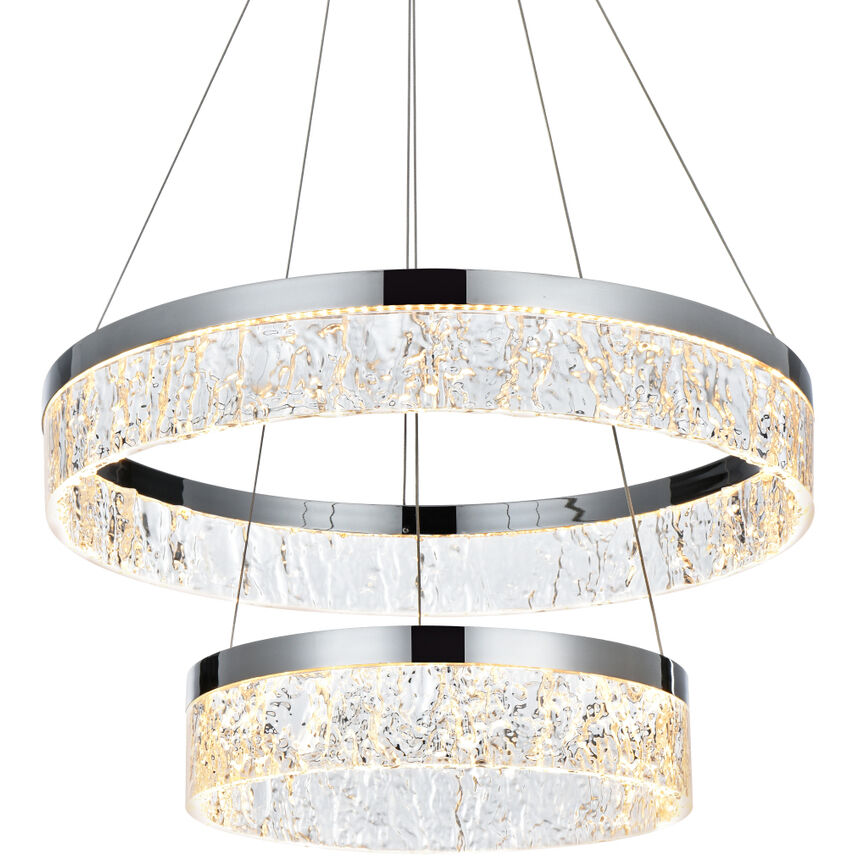 Linden 2 Light 22 inch Chrome Chandelier Ceiling Light