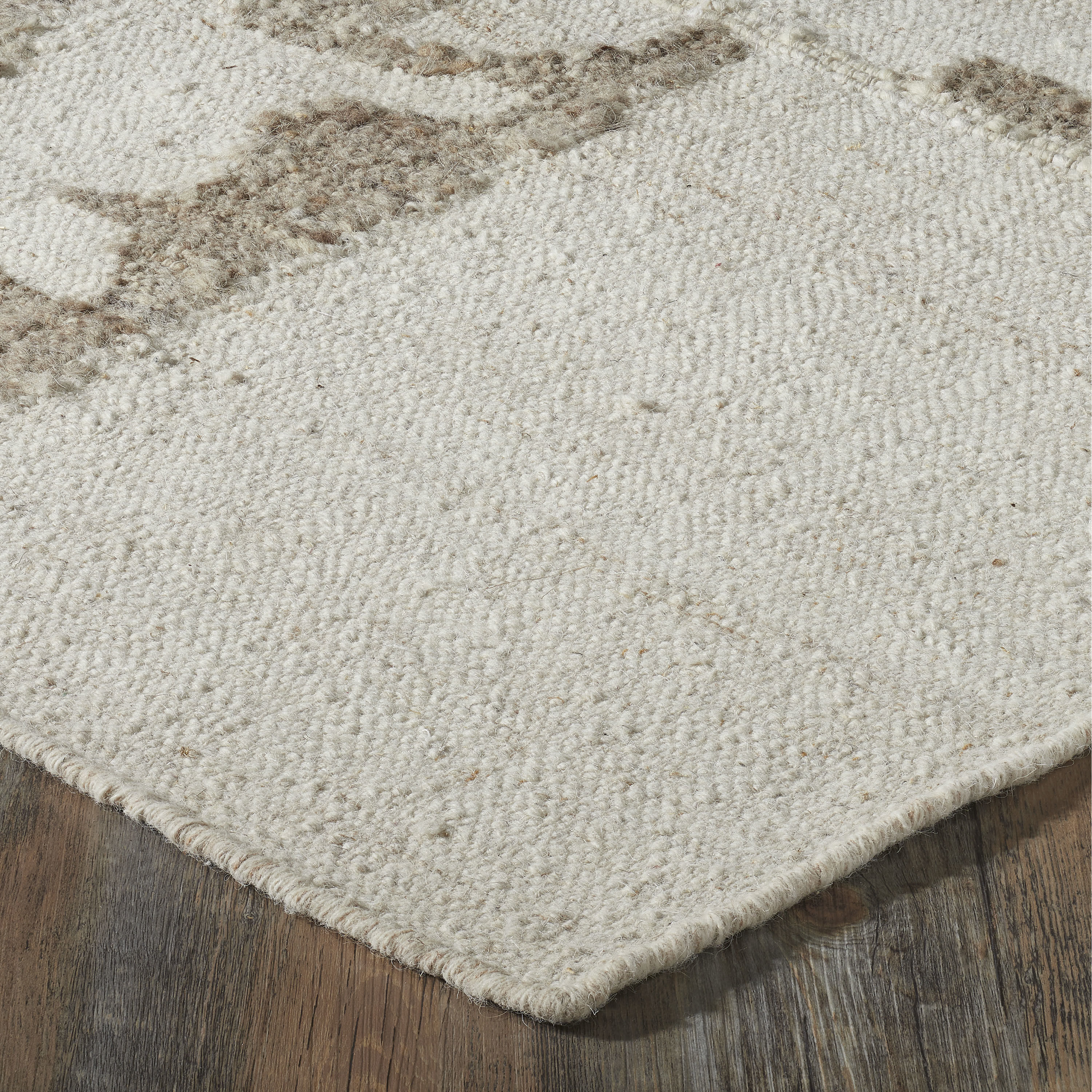 Grace 86.61 X 62.99 inch Beige/Brown/White Indoor Rug, 5ft 3in x 7ft 3in