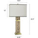 Ramsel 32.25 inch 100 watt Ramsel Gold and Oat Table Lamp Portable Light