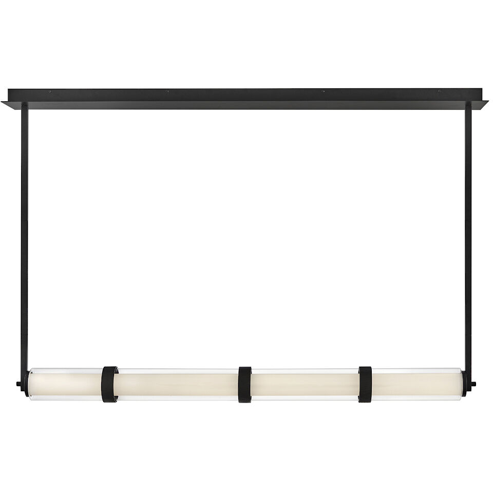 Cy LED 49.5 inch Black Chandelier Ceiling Light