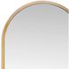 Canal 40 X 24 inch Natural Brass Mirror