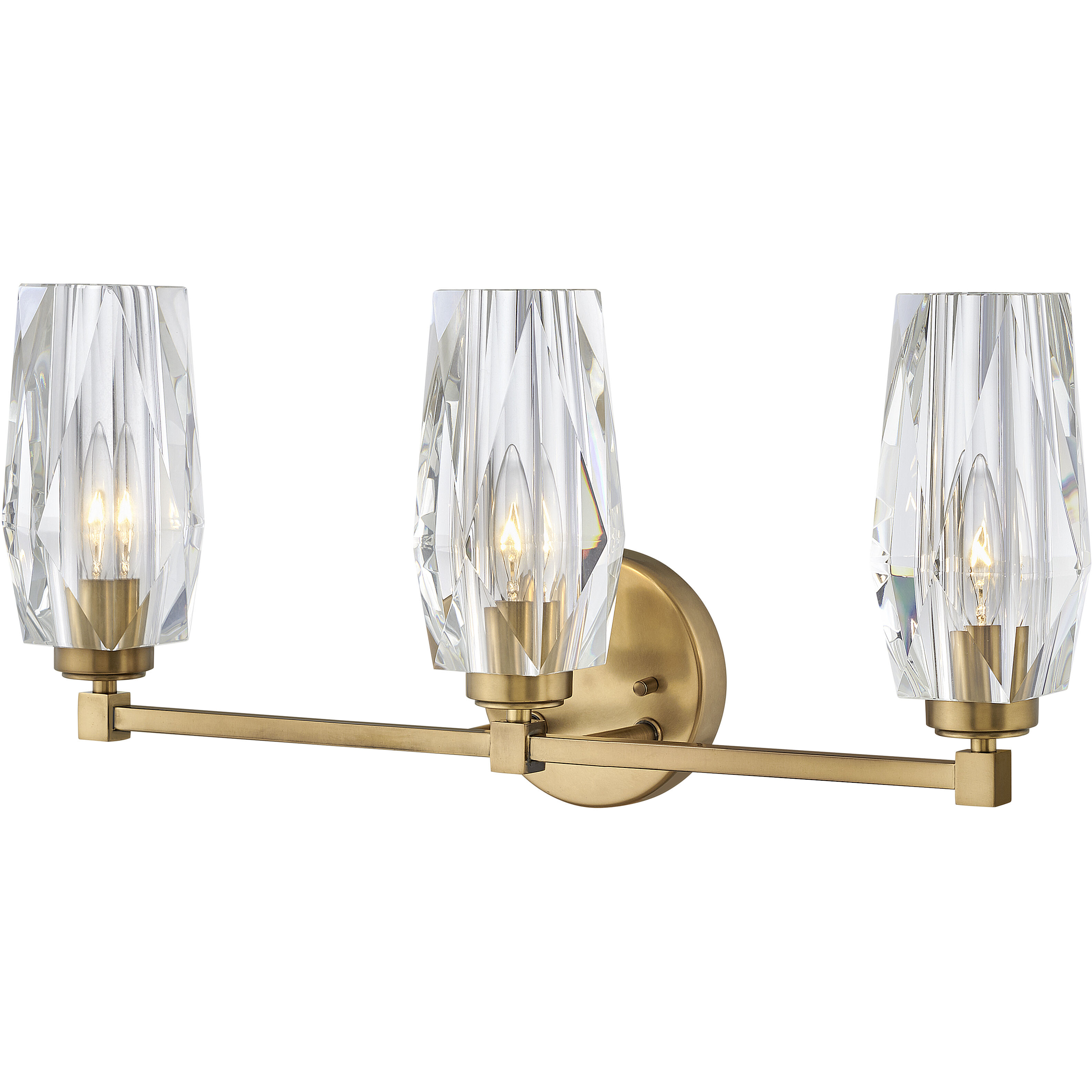Ana 3 Light 23.5 inch Heritage Brass Vanity Light Wall Light