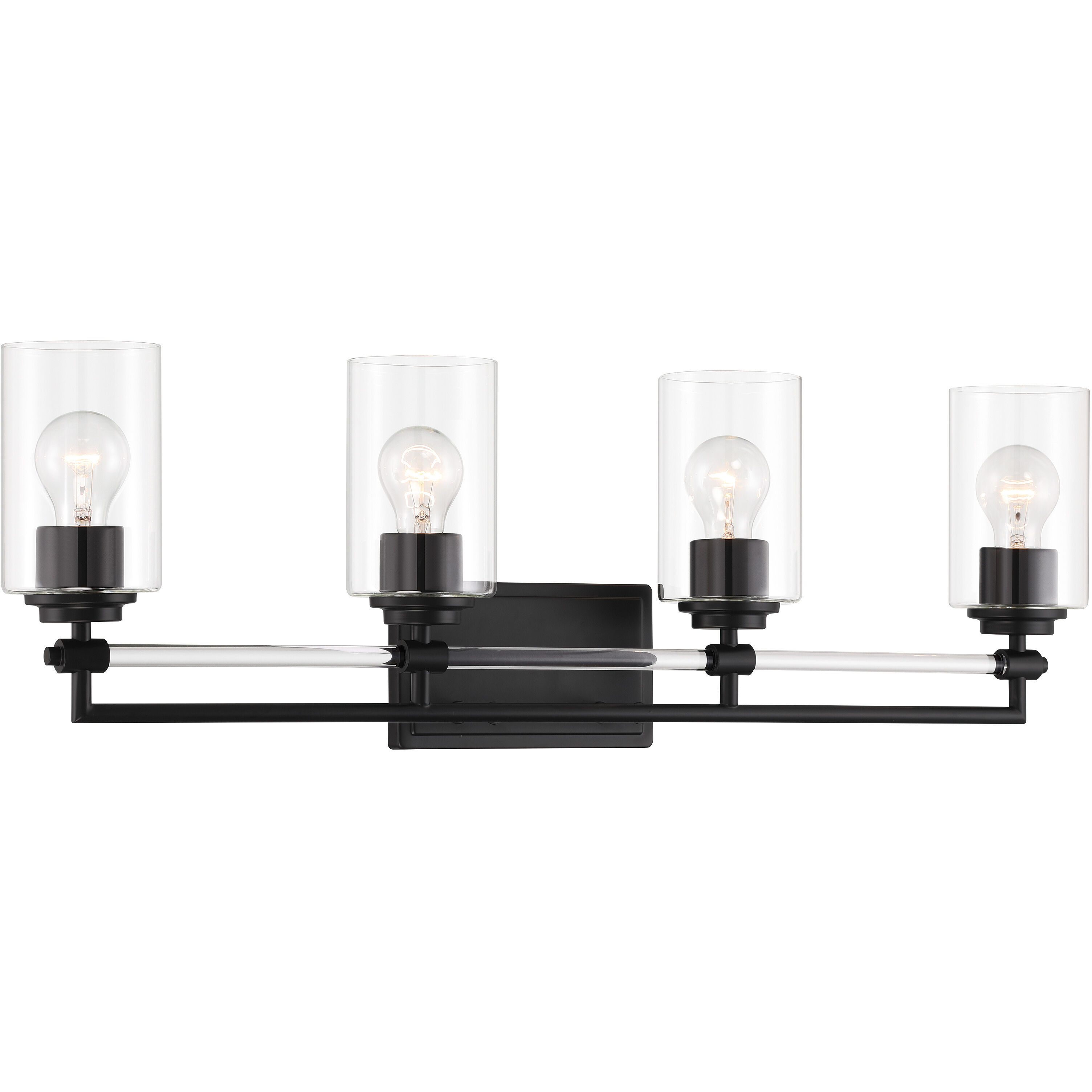 Binsly 4 Light 32 inch Coal Bath Vanity Light Wall Light