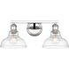 Carver 2 Light 19.5 inch Chrome Bath Vanity Light Wall Light