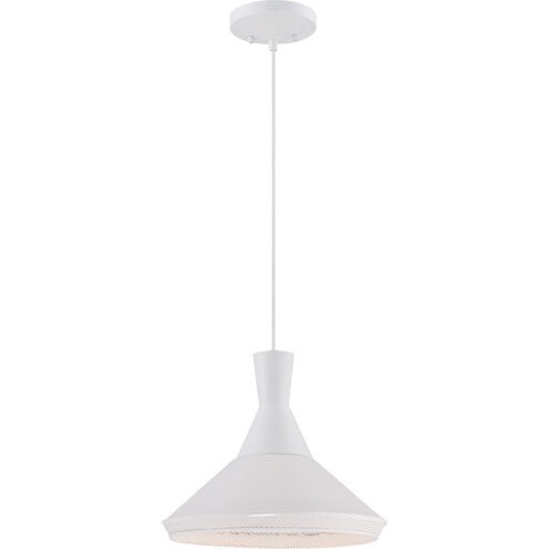 Luger LED 13.38 inch Glacier White Pendant Ceiling Light