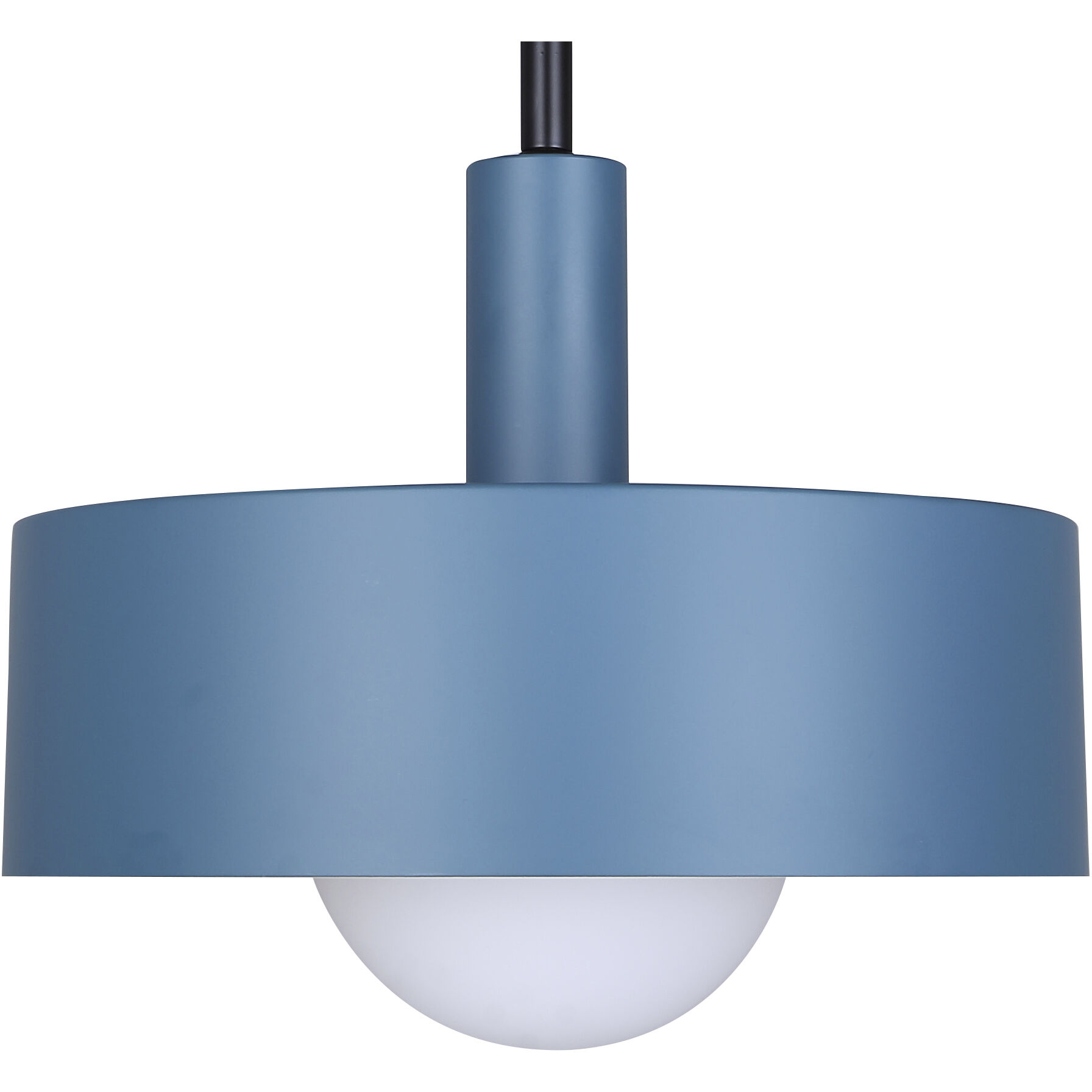 Daylon 1 Light 12.63 inch Matte Blue and Black Pendant Ceiling Light