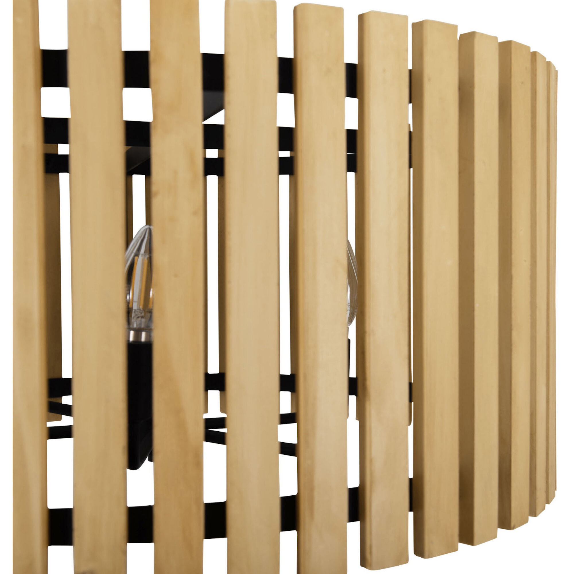 Suratto 6 Light 24 inch Matte Black and Honey Blonde Pendant Ceiling Light in Matte Black/Honey Blonde