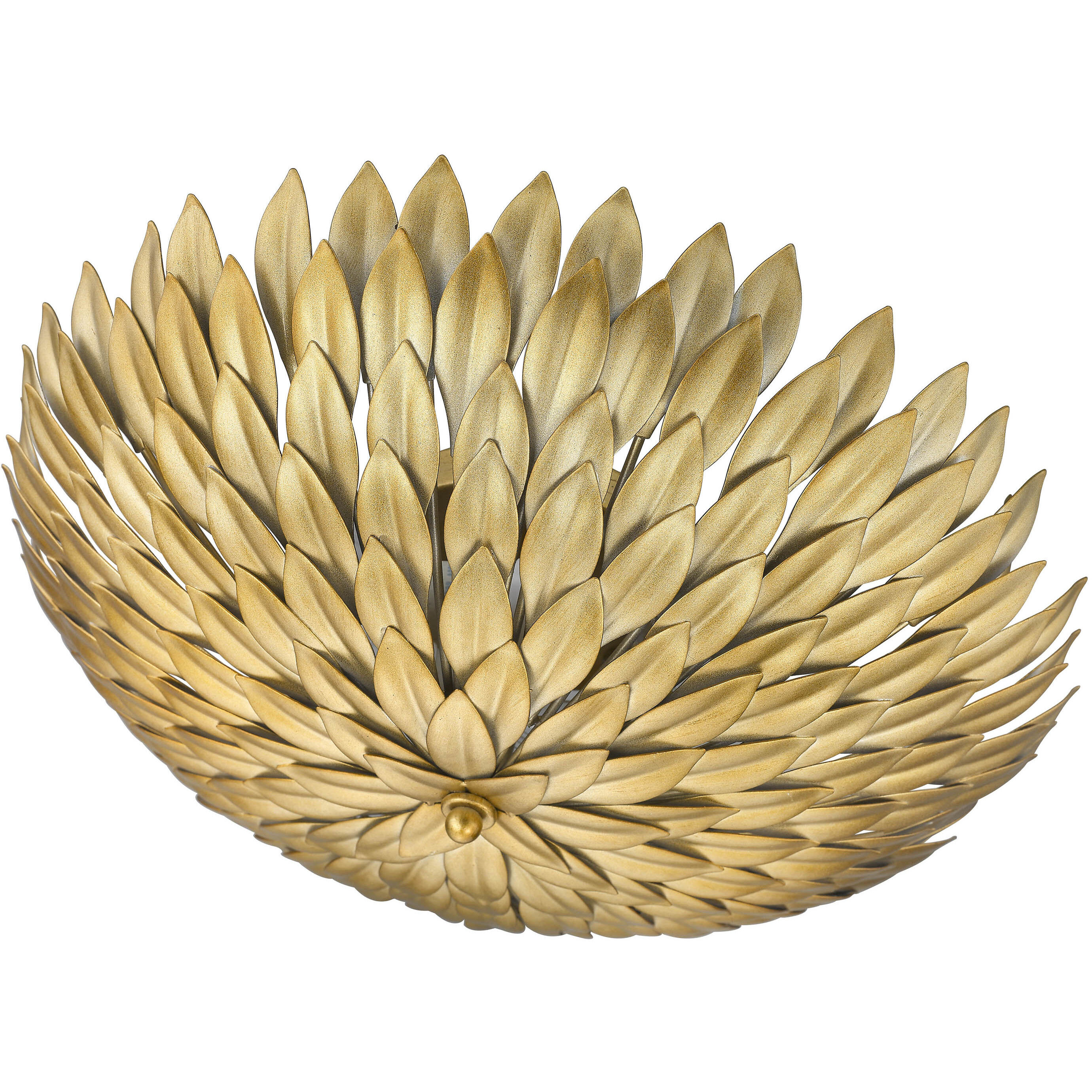 Canada 3 Light 20 inch Gold Flush Mount Ceiling Light