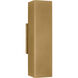 Sean Lavin Pressa 2 Light 12 inch Natural Brass Outdoor Wall Sconce