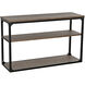 Novie 46 X 15.5 inch Dark Walnut with Matte Black Console, Small