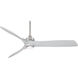 Aviation 60 inch Brushed Nickel/Silver with Silver Blades Ceiling Fan