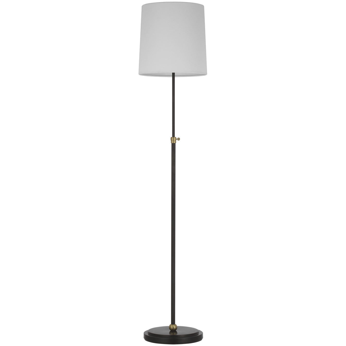 Thomas O'Brien Bryant 44.25 inch 4.6 watt Bronze and Hand-Rubbed Antique Brass Adjustable Cordless Floor Lamp Portable Light