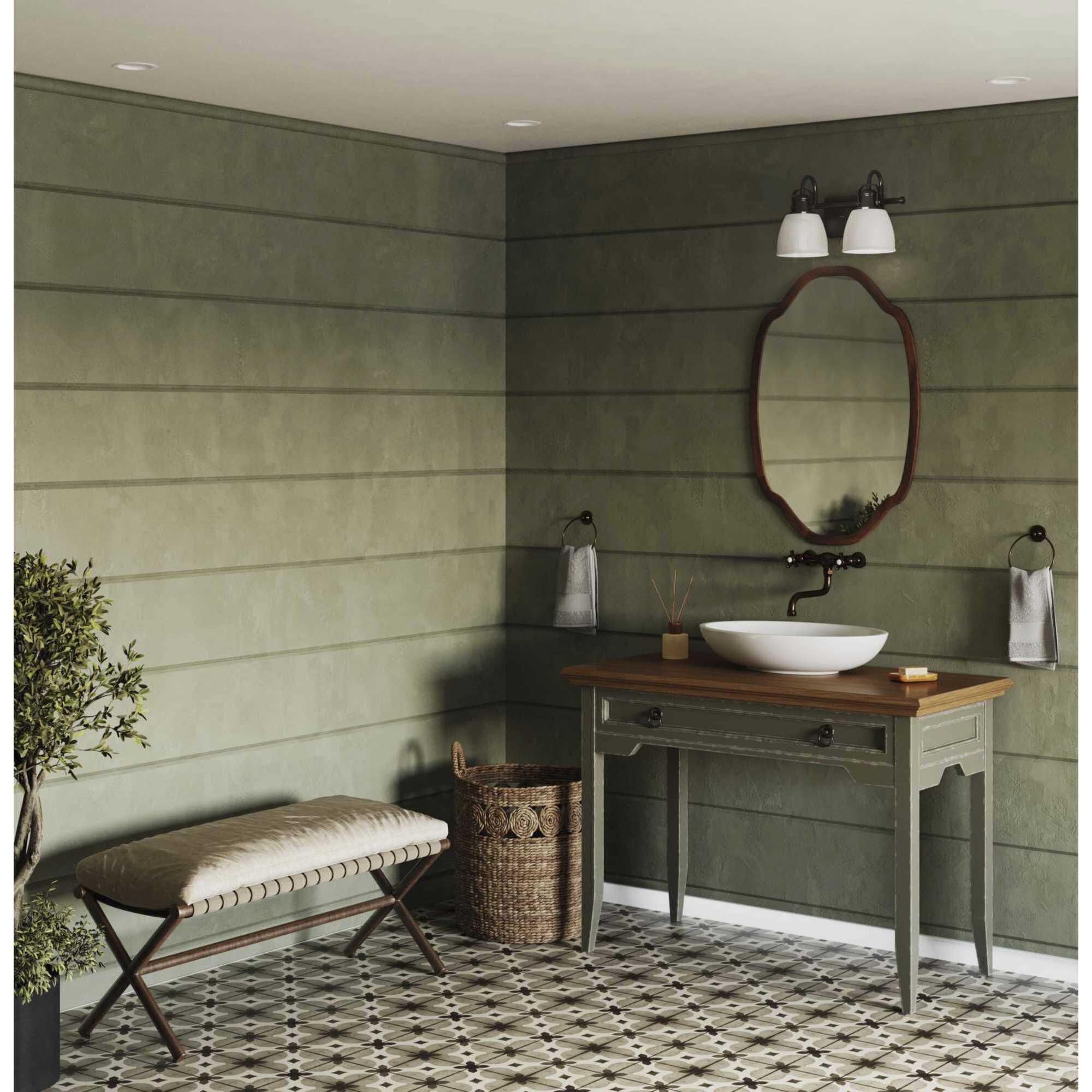 Preston 2 Light 14 inch Matte Black Vanity Light Wall Light