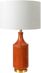 Filaki 31 inch 100 watt Metallic Brass Table Lamp Portable Light