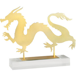 Haku Dragon 12.5 X 4 inch Sculpture, Horizontal