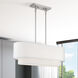 Manorwood 3 Light 30 inch Brushed Nickel Linear Chandelier Ceiling Light