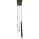 Saber 70 inch Brass Chandelier Ceiling Light