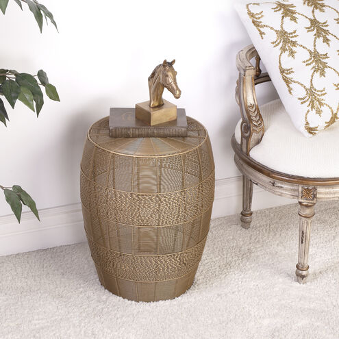 Bellarose Gold Metal End or Side Table