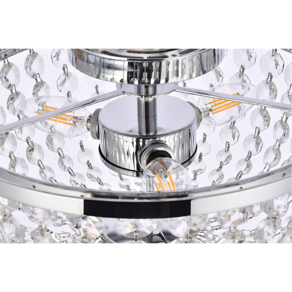 Cora 3 Light 13 inch Chrome Flush Mount Ceiling Light
