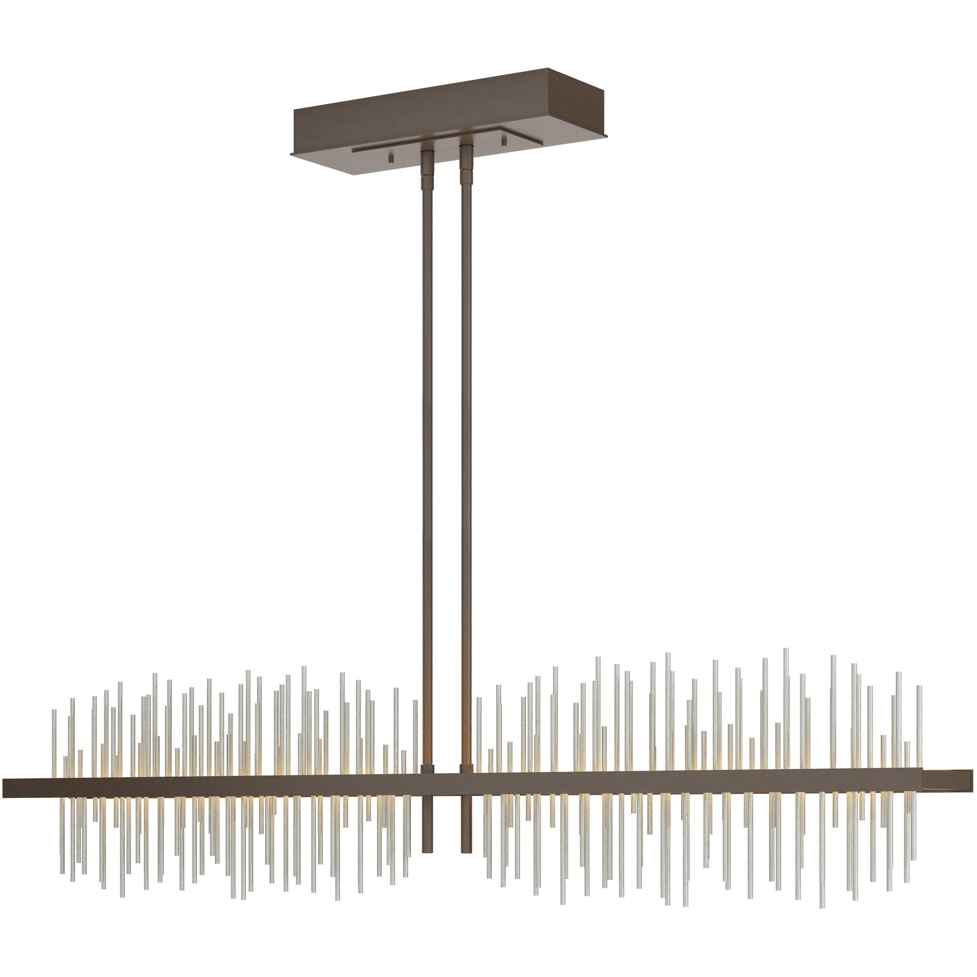 Gossamer LED 51.9 inch Bronze/Vintage Platinum Pendant Ceiling Light, Large