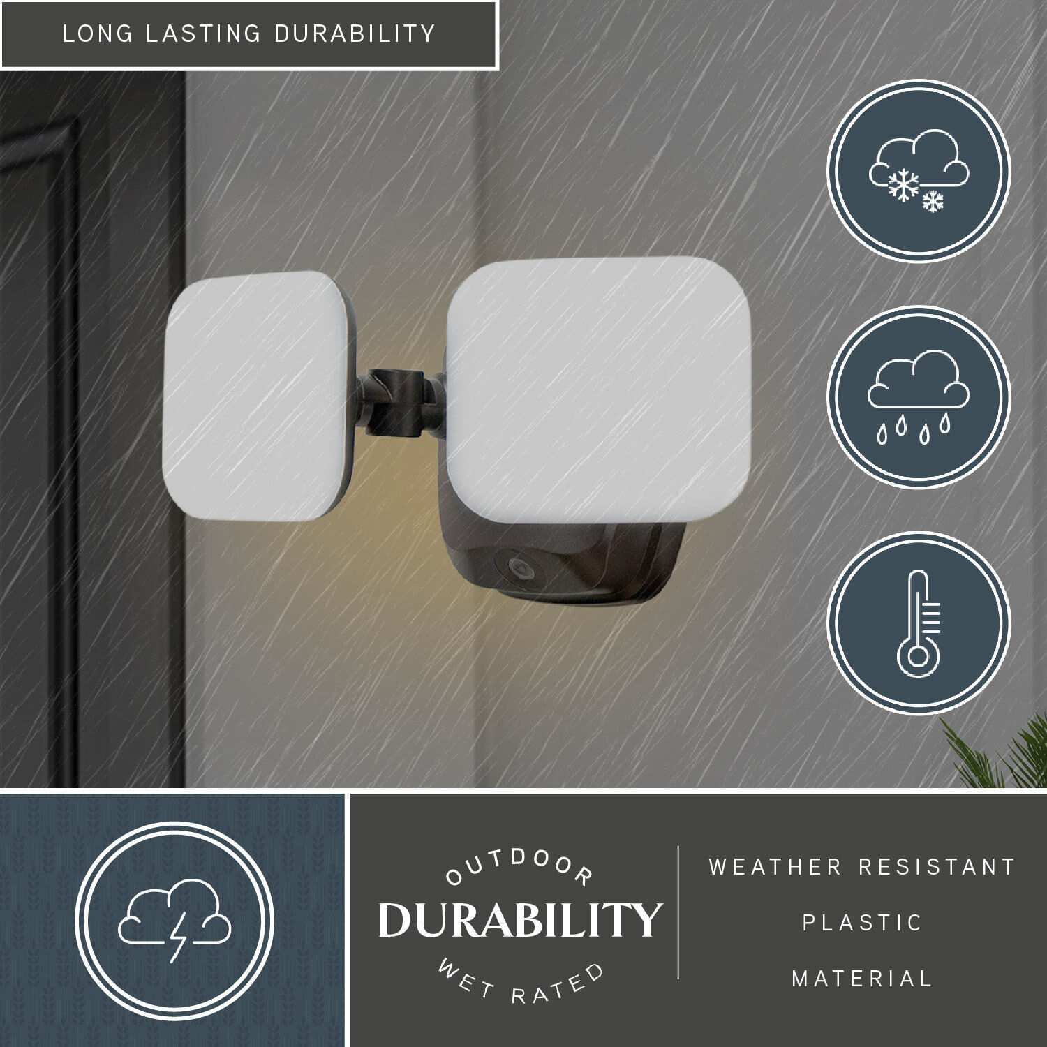 Theta LED 5.25 inch Bronze Outdoor Security