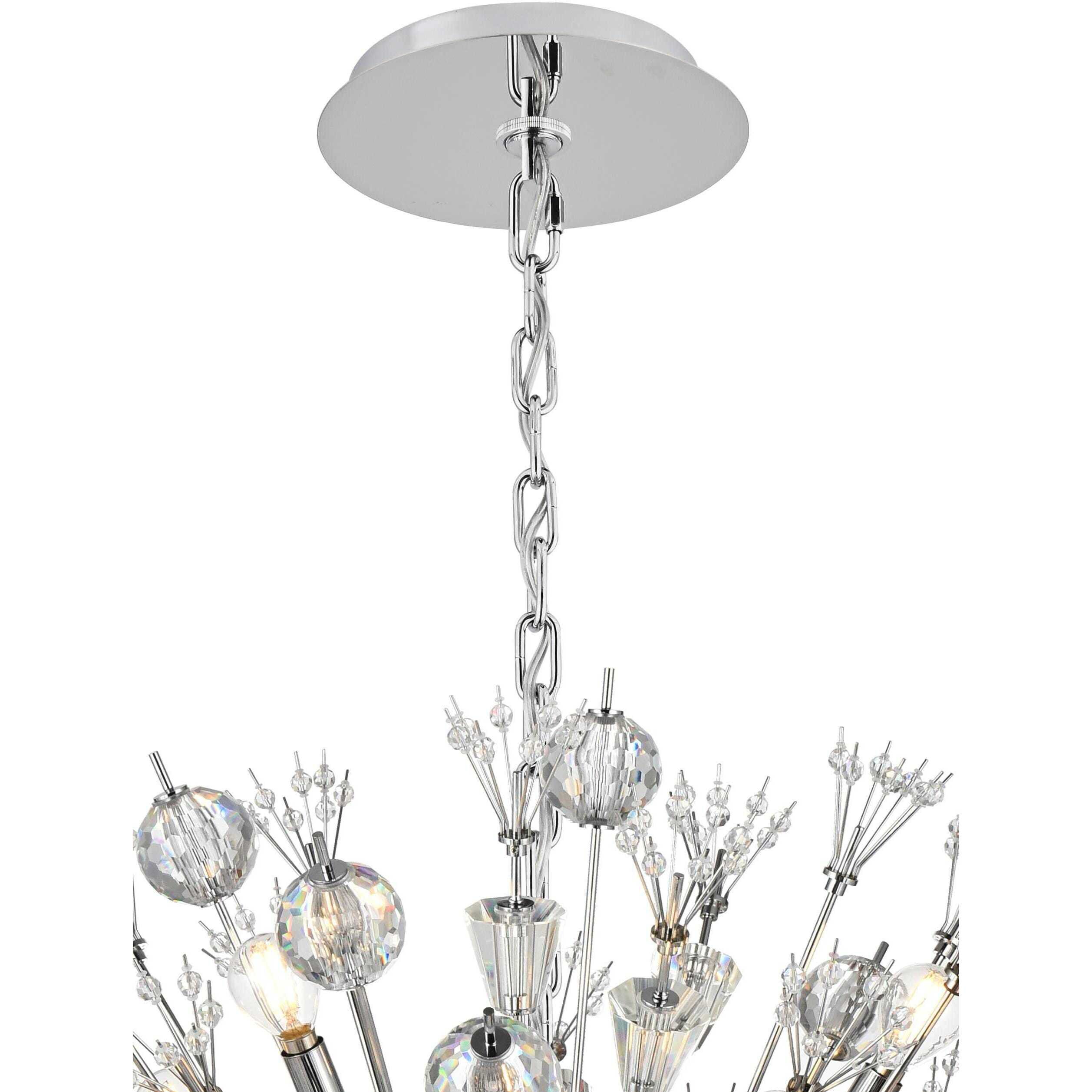 Vera 24 Light 38 inch Chrome Pendant Ceiling Light