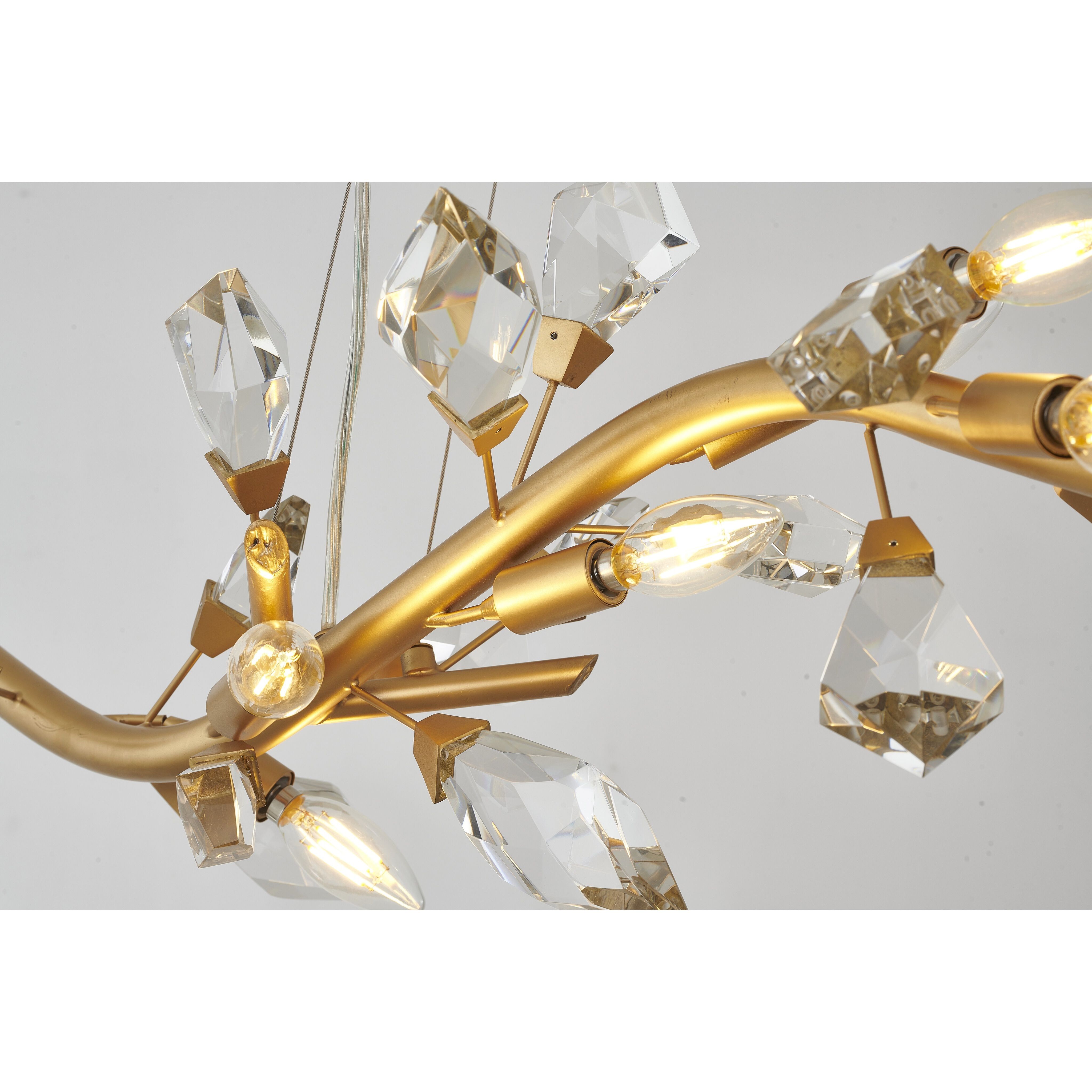 Canada LED 17.7 inch Gold Chandelier Ceiling Light