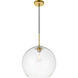 Baxter 1 Light 14 inch Brass Pendant Ceiling Light