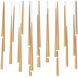 Cascade LED 12 inch Aged Brass Multi-Light Pendant Ceiling Light in 23, Linear, 28in.
