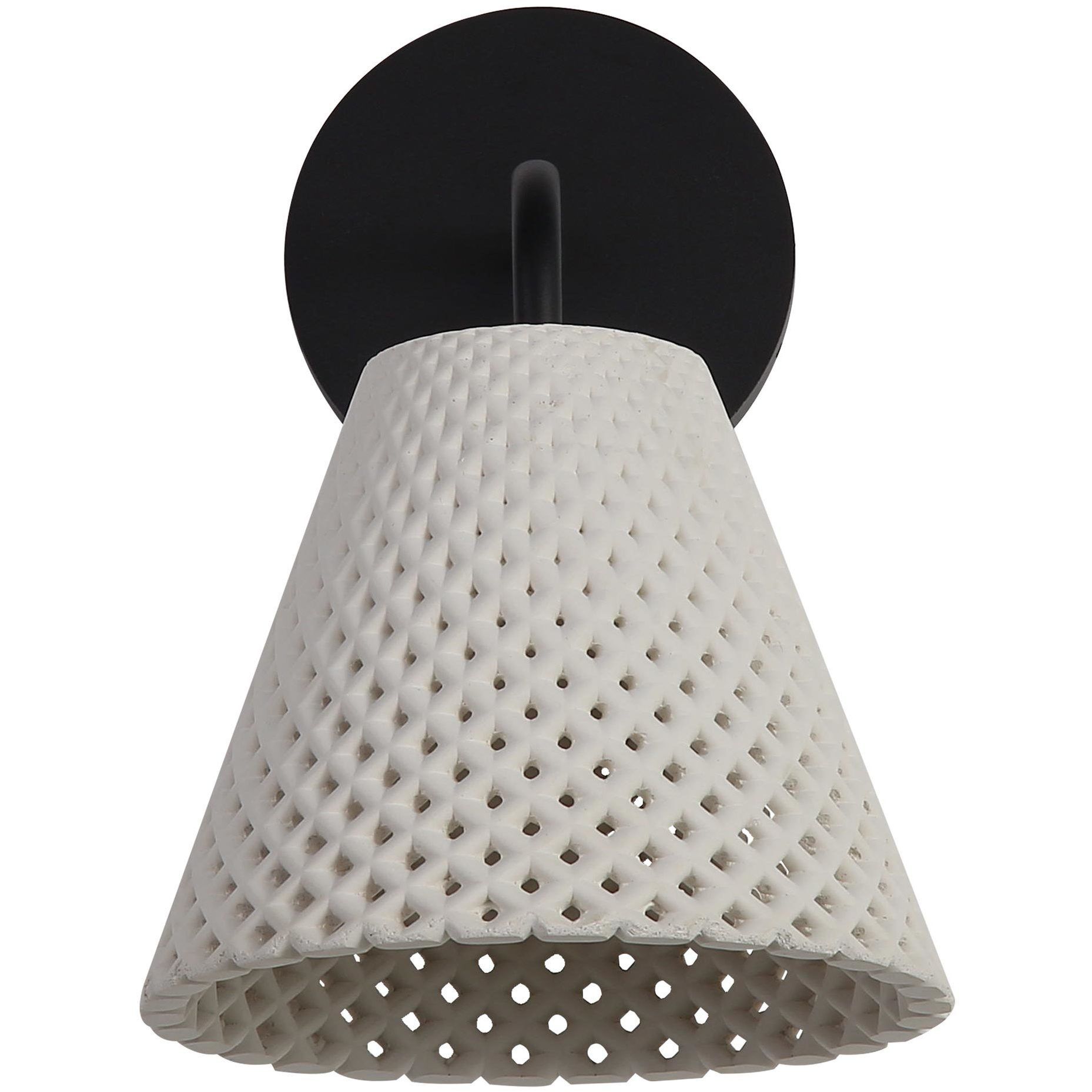 Clarus LED 8.88 inch White Sandstone Cement Outdoor Wall