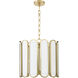 Belleview 4 Light 19.5 inch Aged Brass Pendant Ceiling Light