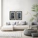 Florals Collection Blue Framed Art