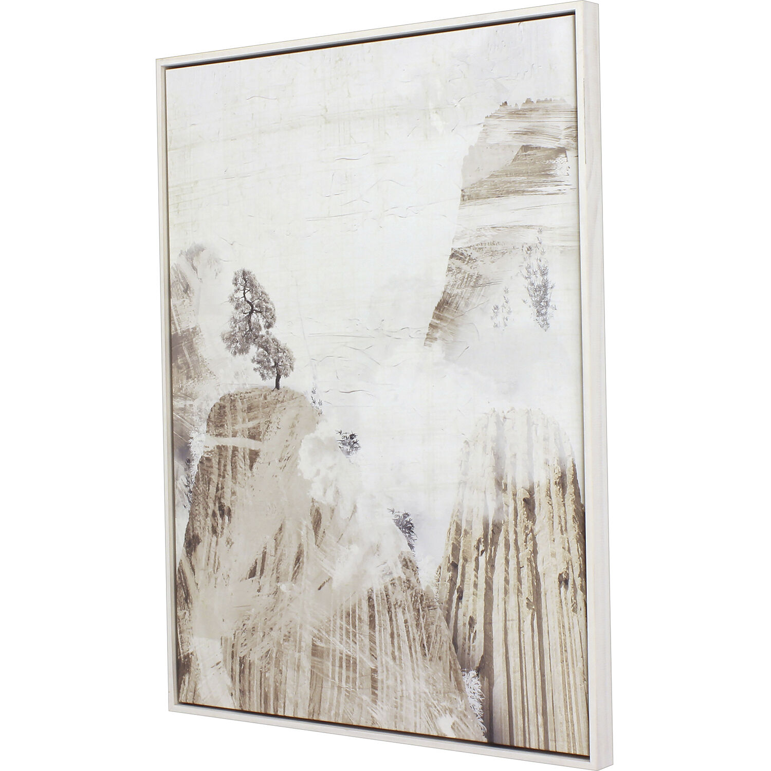 Wanderlust Brown and Beige and Neutral and Sepia Canvas