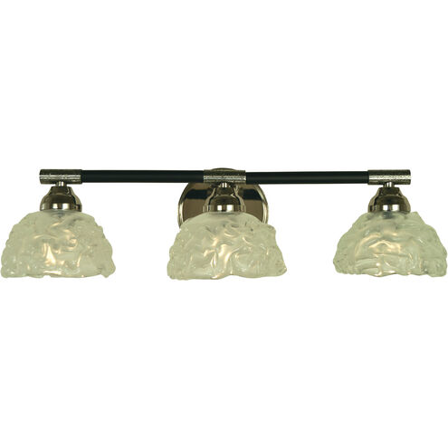 Stonebridge 3 Light 22 inch Antique Brass and Matte Black Sconce Wall Light