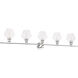 Gene 5 Light 47 inch Chrome Wall sconce Wall Light