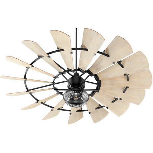 Windmill 72 inch Noir with Weathered Oak Blades Ceiling Fan