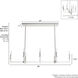 Bearden 8 Light 48 inch Brushed Nickel Linear Chandelier Ceiling Light, Large