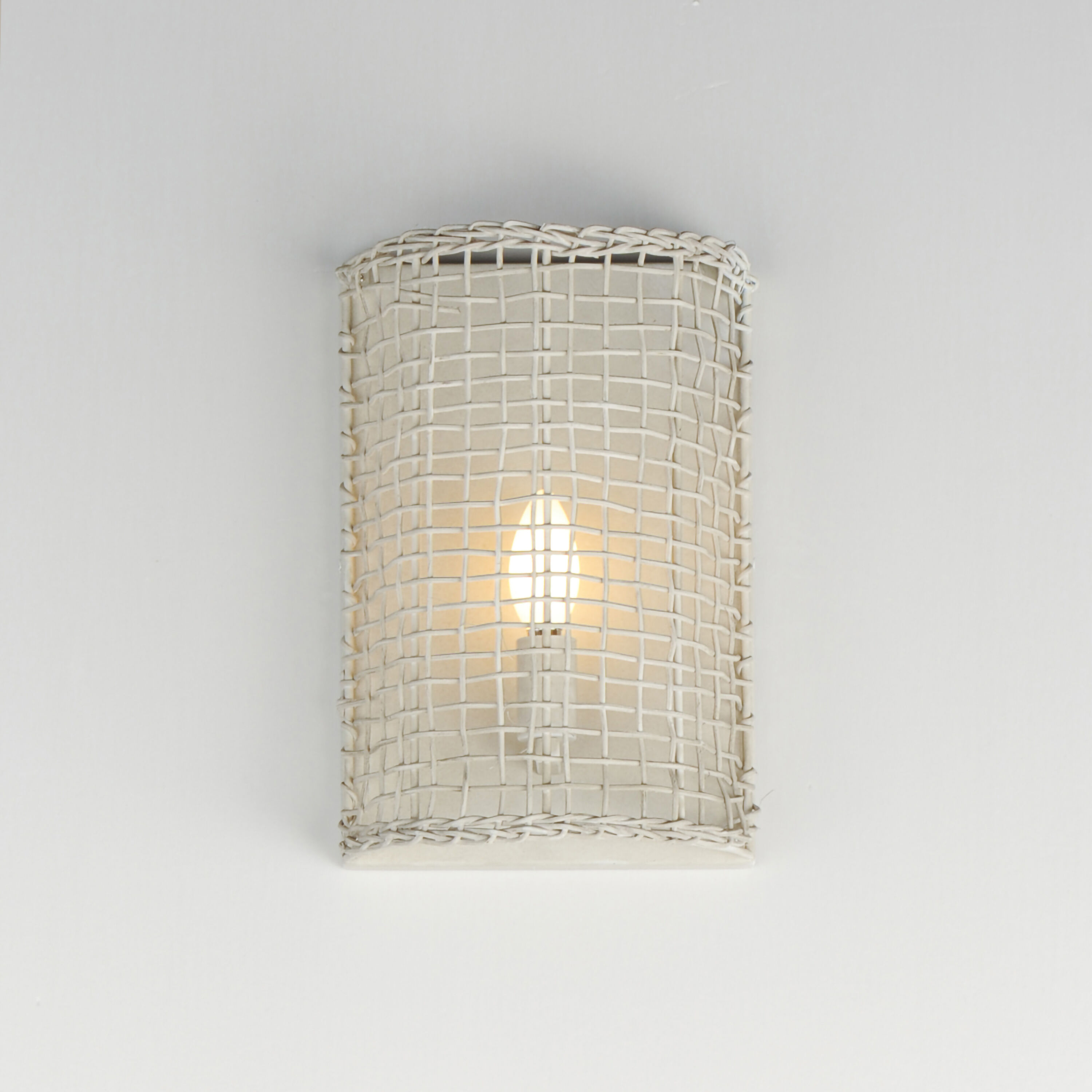 Cestino 1 Light 8.25 inch Weathered White Wall Sconce Wall Light