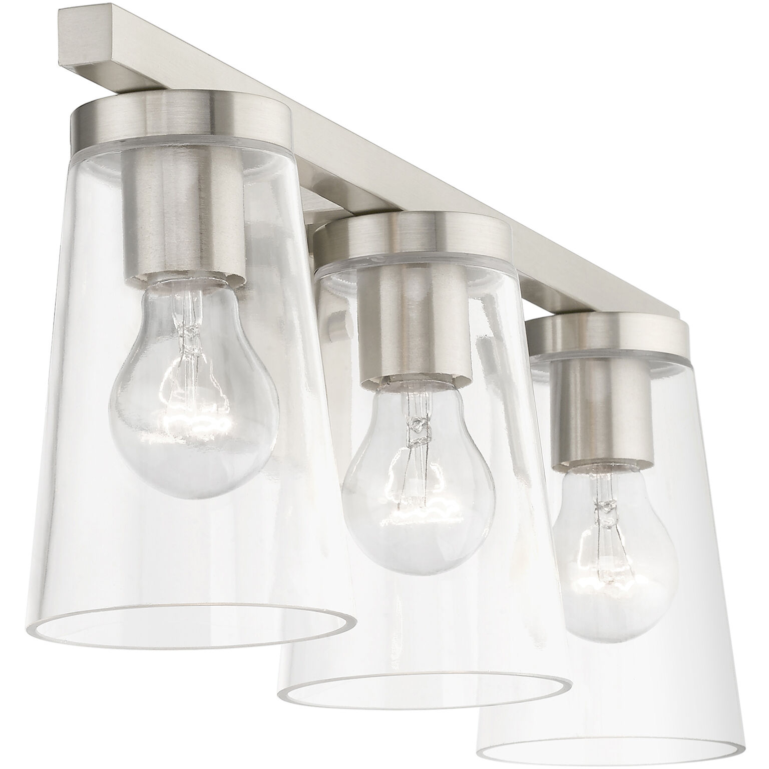 Cityview 3 Light 23 inch Brushed Nickel Vanity Sconce Wall Light