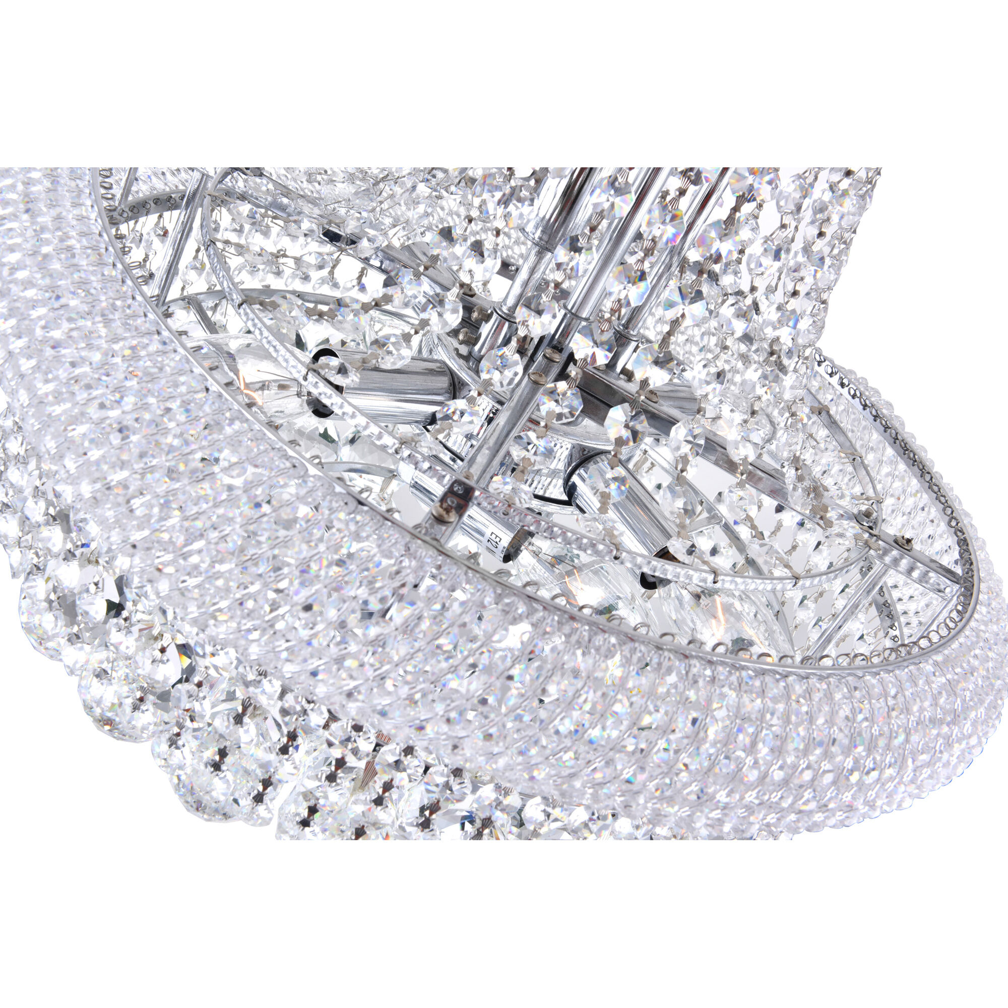 Empire 8 Light 18 inch Chrome Down Chandelier Ceiling Light