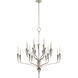 Chapman & Myers Aiden 20 Light 40.5 inch Polished Nickel Chandelier Ceiling Light, Large