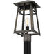 Merle 1 Light 18 inch Burnished Bronze Outdoor Post Lantern