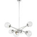 AERIN Tierney 6 Light 33.5 inch Chrome Pendant Ceiling Light