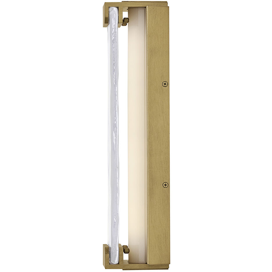 Zayde LED 16 inch Heritage Brass Outdoor Wall Mount