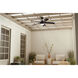 Tide 52 inch Satin Black with Weathered Medium Oak Blades Ceiling Fan